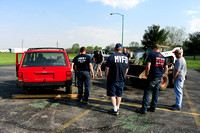 05-07-2015  Preparations for the Clinton County Fire Awareness Northeast Fire Territory & NEVAS Mock Drunk Driving accident at Clinton Central
