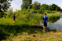 06-05-2013  Brendan, Spencer & I running round the county looking for a place to fish
