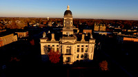 11-13-2016  Frankfort Courthouse & Old Stoney with Super Moon